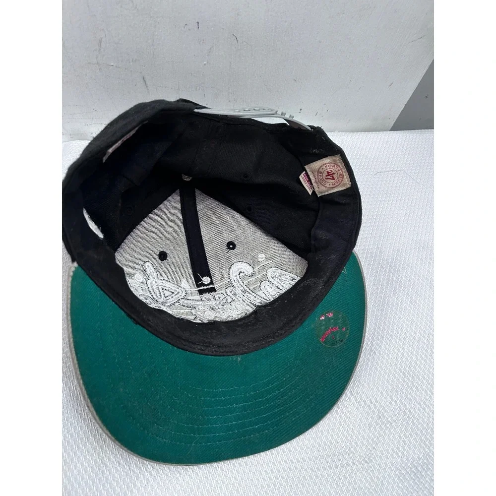 '47 Brand Chicago White Sox Hat OSFM Black Grey Snapback MLB Mens‎